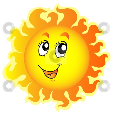 450x450 Cute Happy Sun Stock Vector