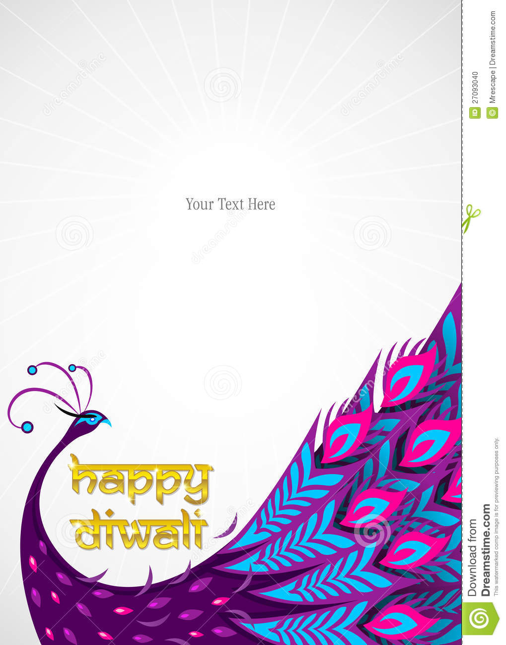 1019x1300 Happy Diwali Peacock Border Clipart Panda