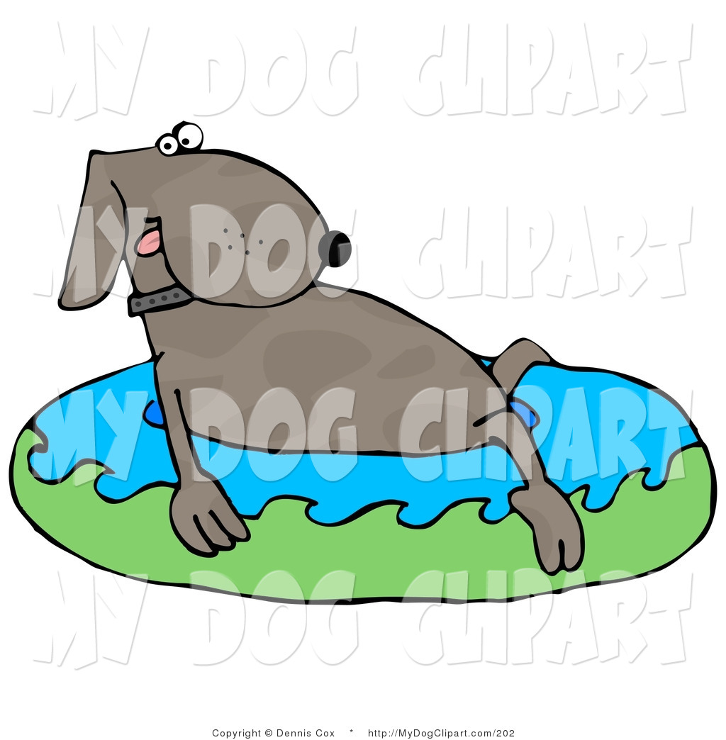 1024x1044 Cliprt Of Happy Dog Soaking In Kiddie Pool To Cool Off On