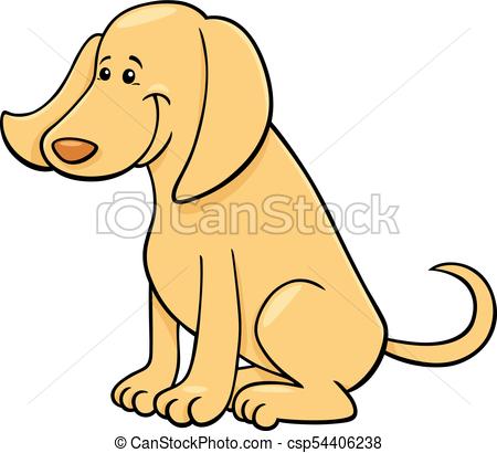 450x410 Cute Happy Dog Cartoon Character. Cartoon Illustration