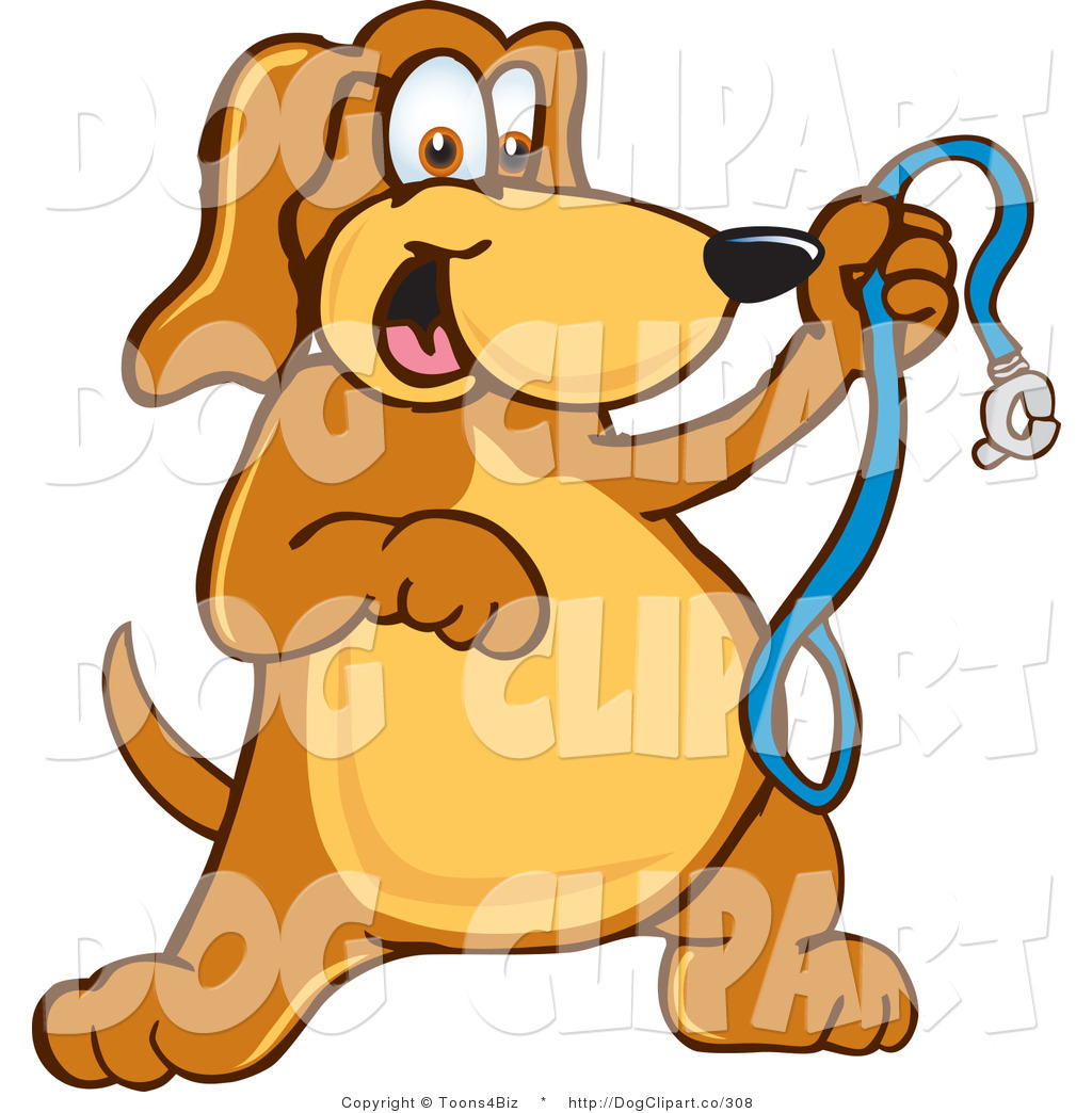 1024x1044 Dog Holding Leash Clipart