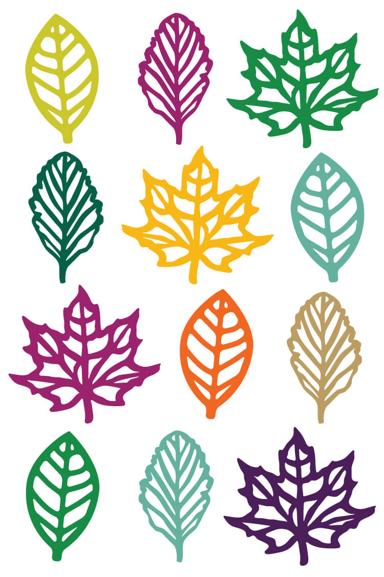 750x1125 Fall Leaf Clip Art