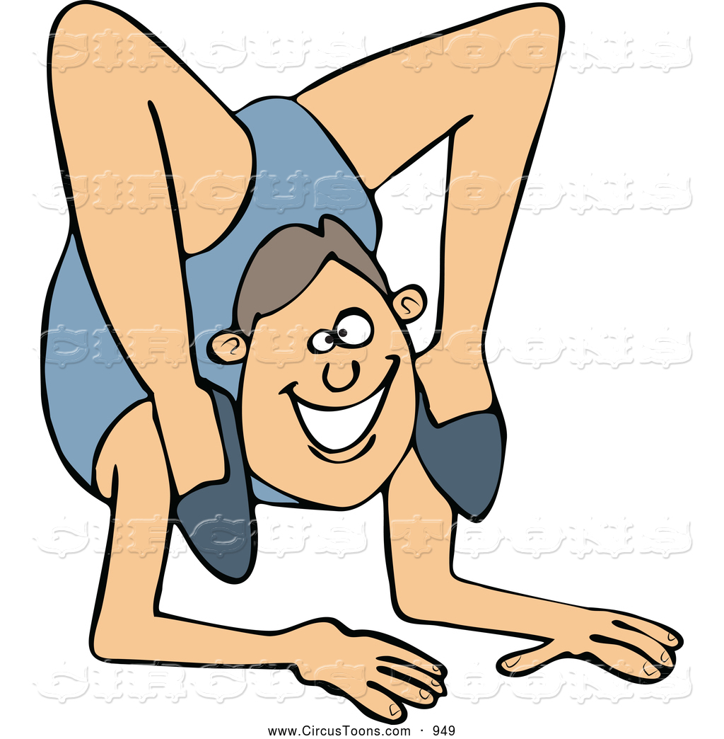 1024x1044 Circus Clipart Of A Happy And Smiling Male Circus Contortionist