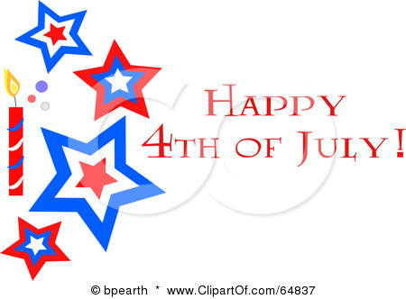 450x332 Stamp Happy July 4th Clipart