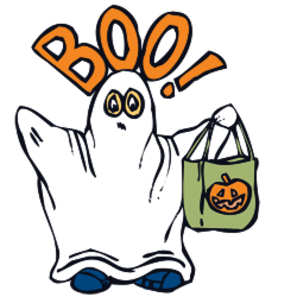 600x600 Boo Ghost Clipart Free