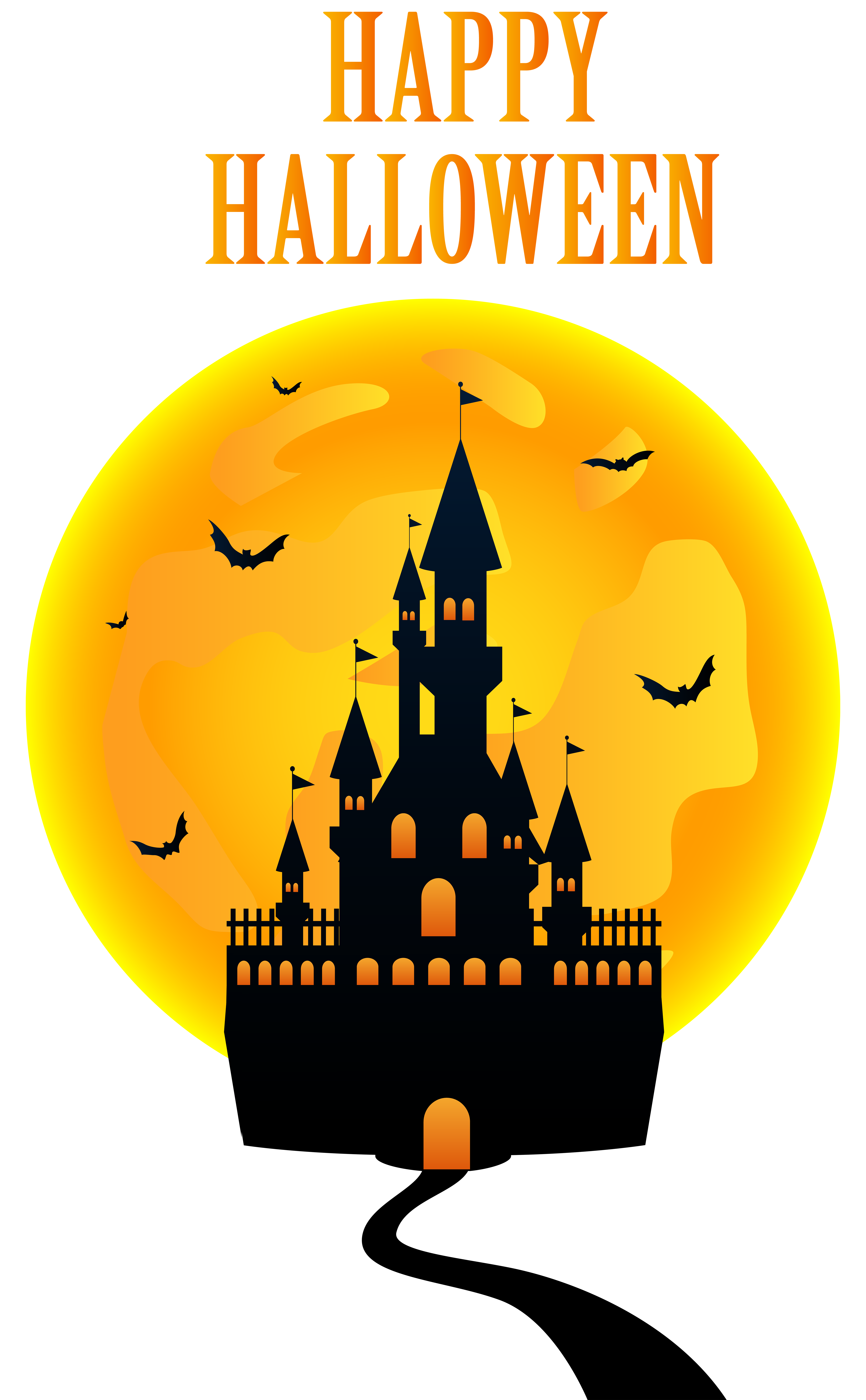 4950x8000 Happy Halloween With Castle Png Clip Art Imageu200b Gallery