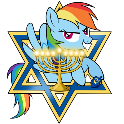 400x400 Rainbow Dash Happy Hanukkah By Southparktaoist