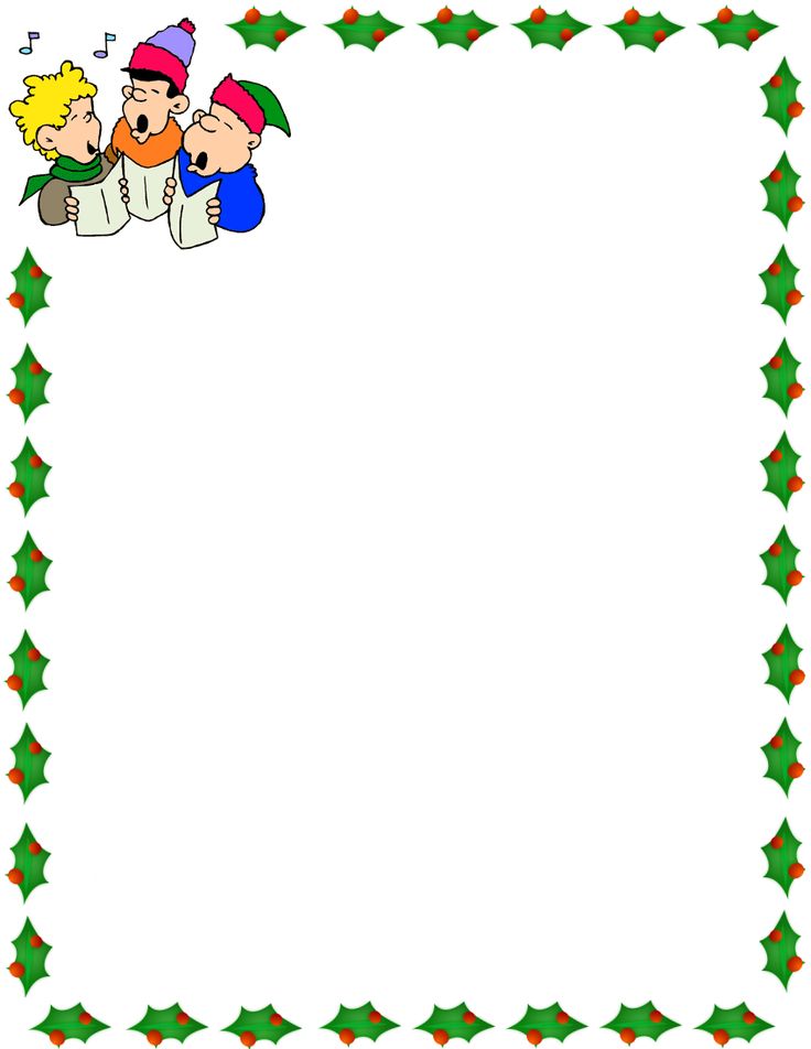 736x952 Holiday Address Label Clip Art
