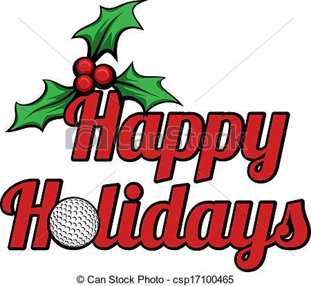 450x413 Deluxe Happy Holidays Clipart