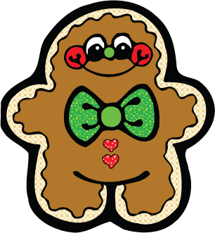 306x331 Christmas Gingerbread Man Clipart
