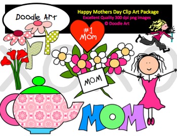 350x270 Happy Mothers Day Clipart Pack By Clipart For Teachers Tpt
