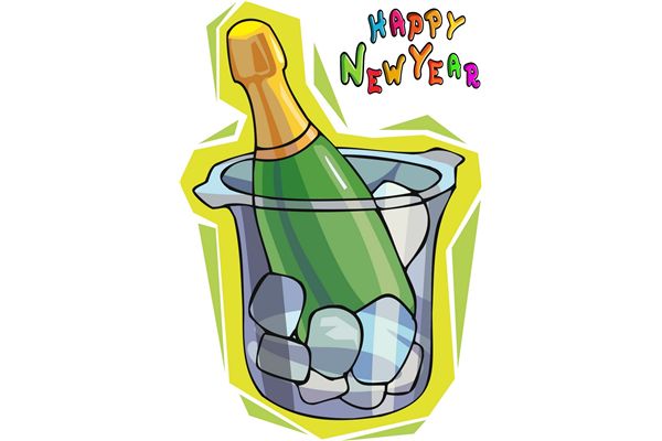 600x400 Champagne New Year Clip Art Clipart Panda