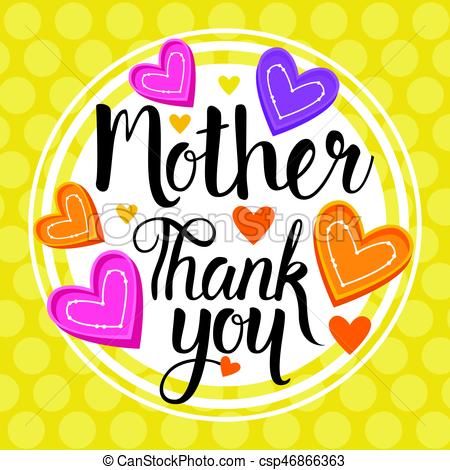 450x470 Thank You Mom, Happy Mother Day, Spring Holiday Greeting Clip