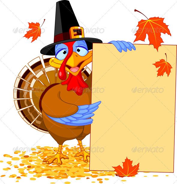 Happy Thanksgiving Turkey Clipart