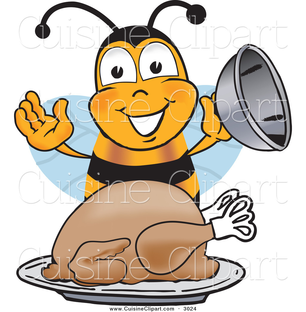 1024x1044 Cuisine Clipart Of A Happy Hungry Bee Mascot Cartoon Character