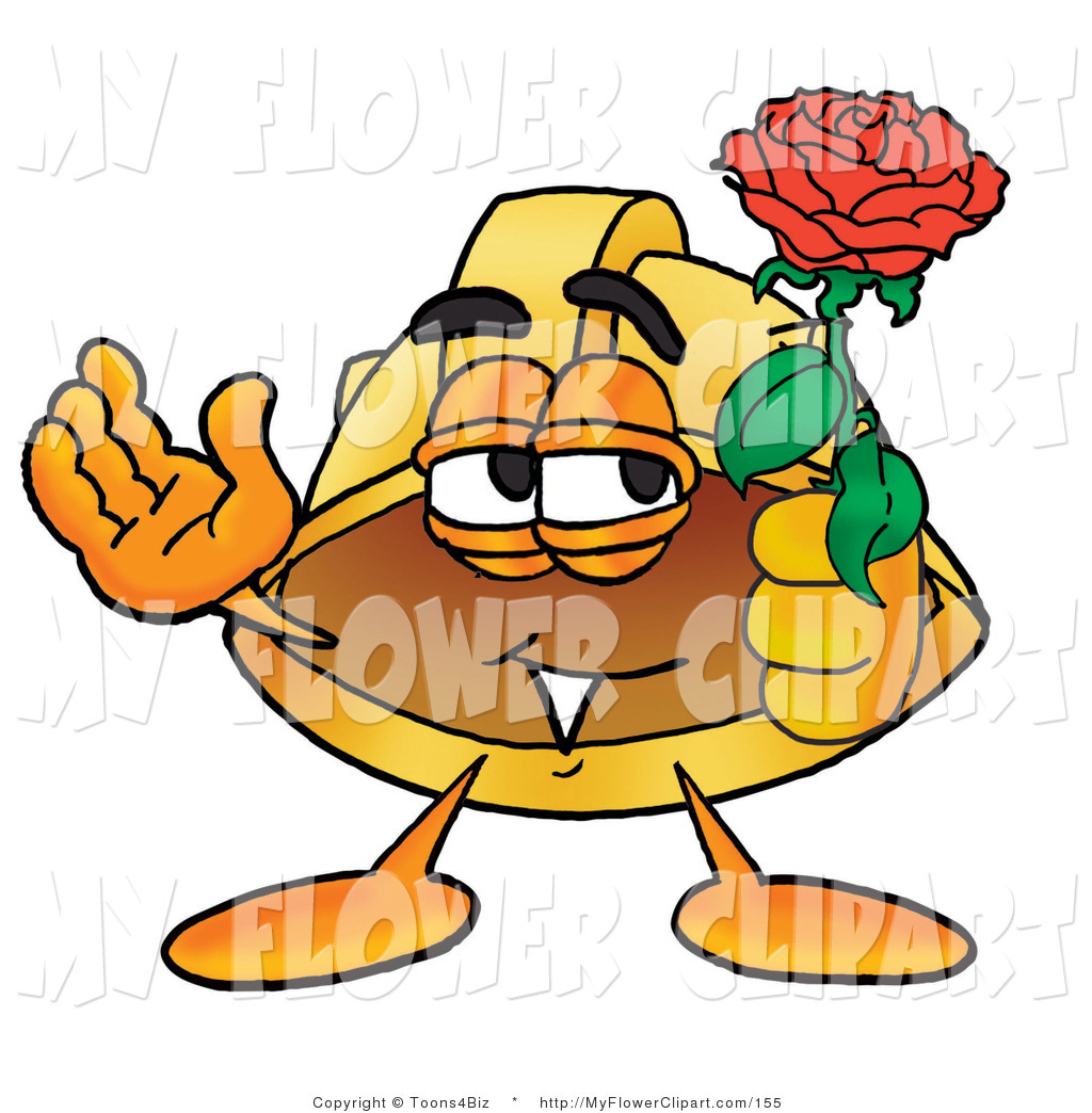 1024x1044 Cliprt Of Romantic Hard Hat Mascot Cartoon Character Holding