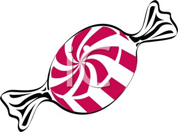 350x259 Royalty Free Clipart Image Peppermint Hard Candy