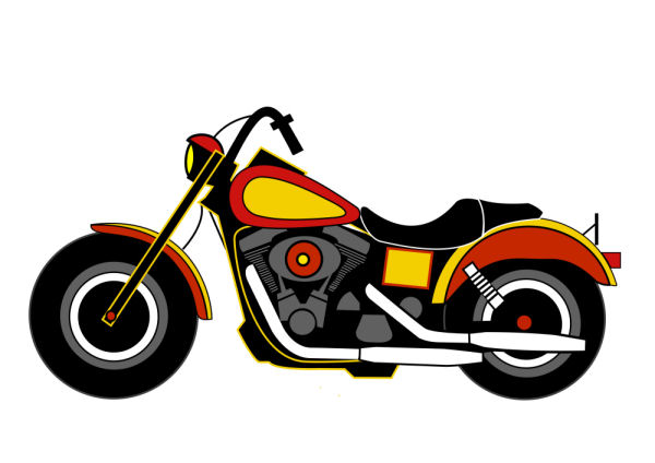 600x424 Classic Harley Davidson Clipart Harley Davidson Motorcycle Clipart