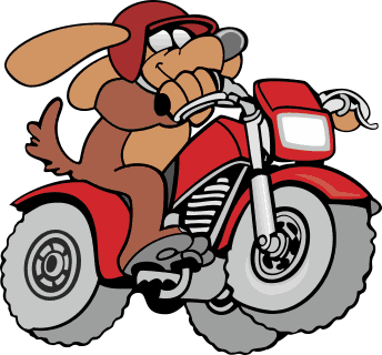 344x320 Download Free Vector Clipart Dog On Motorcycle Image