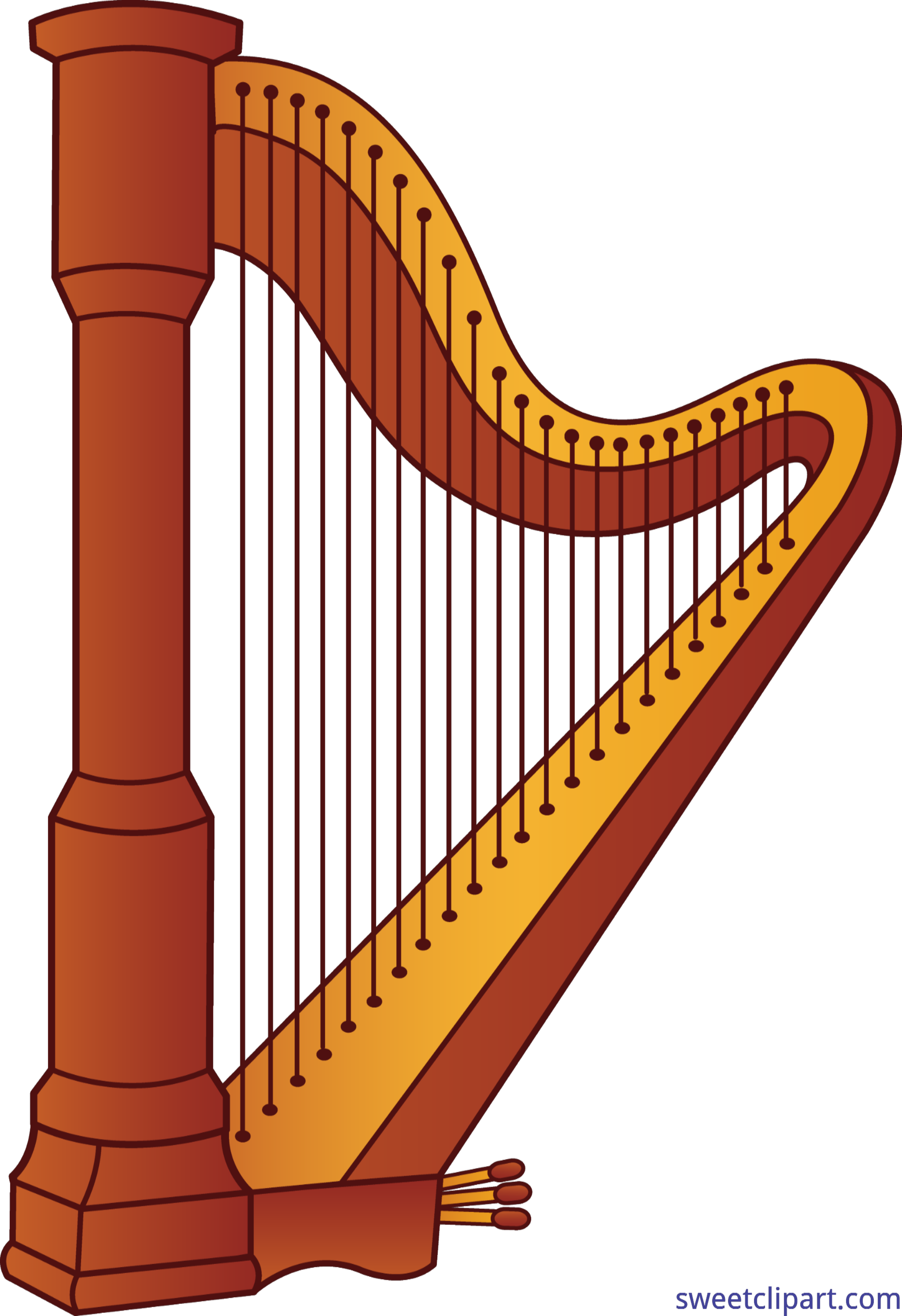 4805x7010 Harp Clip Art