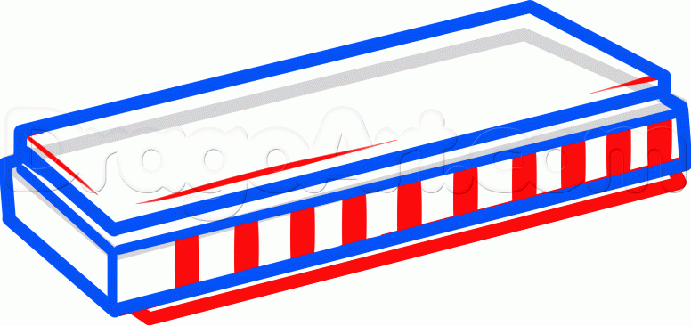 776x366 How To Draw A Harmonica For Kids Step By Step Harmonica