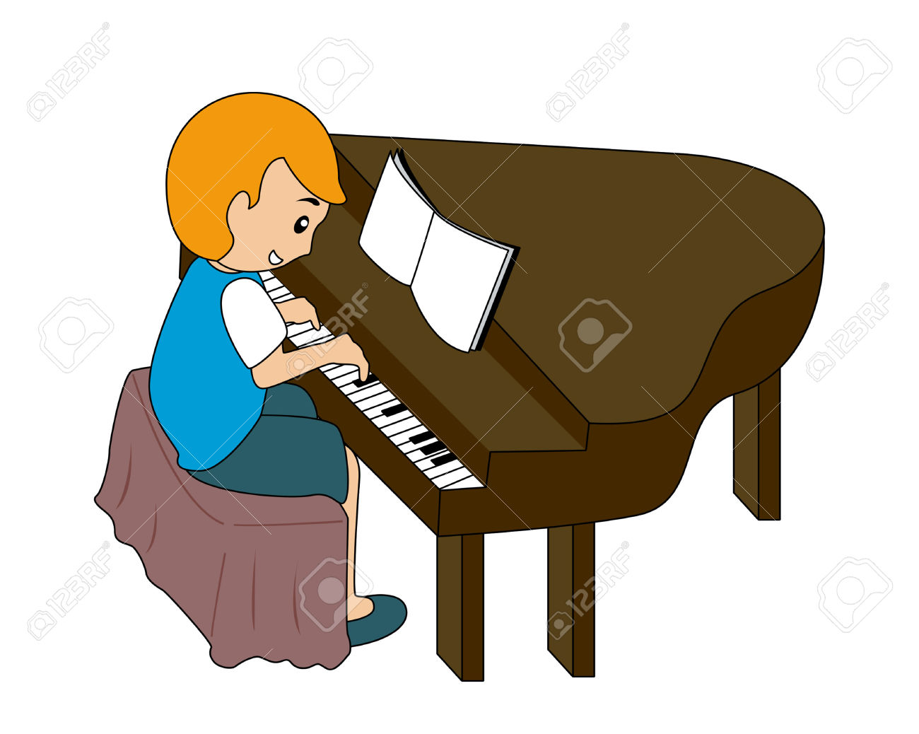 1300x1038 Playing Piano Clip Art Cliparts