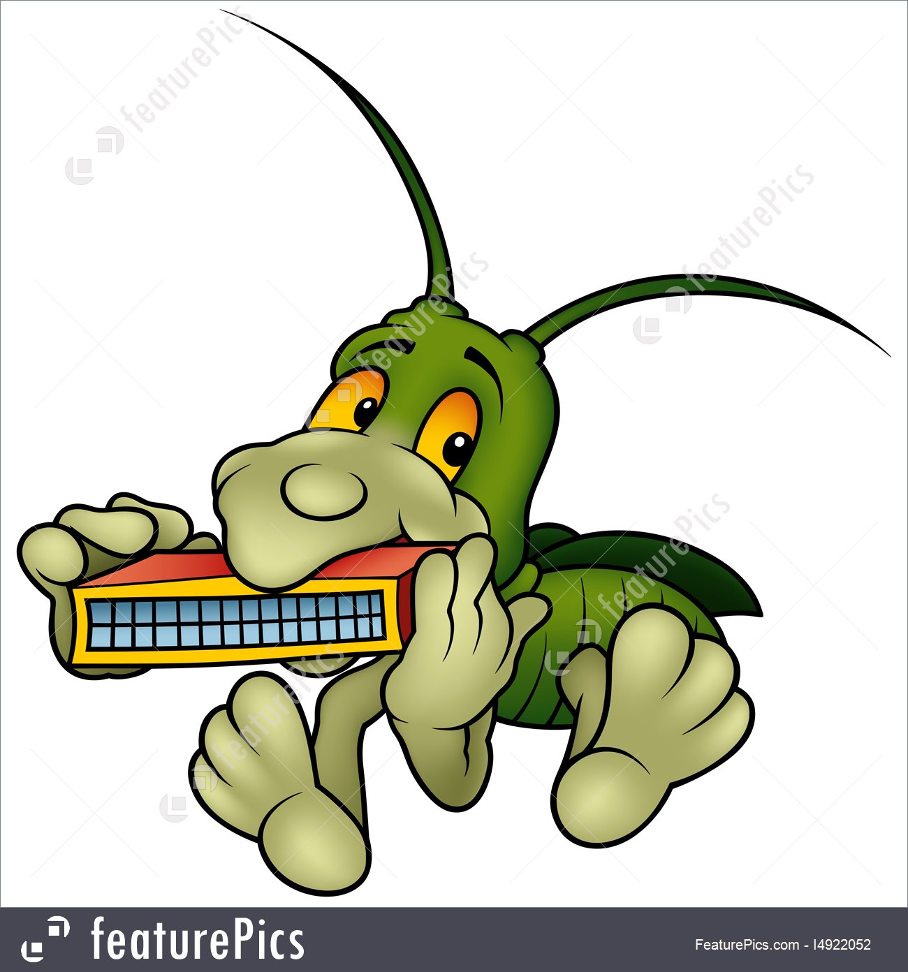 1300x1392 Wildlife Grasshopper Playing A Harmonica