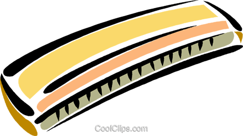 480x269 Harmonica Royalty Free Vector Clip Art Illustration Vc017559