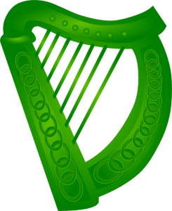 245x300 Irish Harp Clipart Irish Harp Green Clip Art