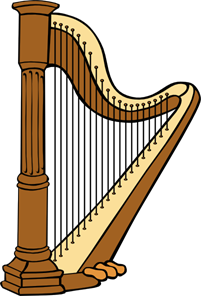 201x296 Classical Harp Png, Svg Clip Art For Web