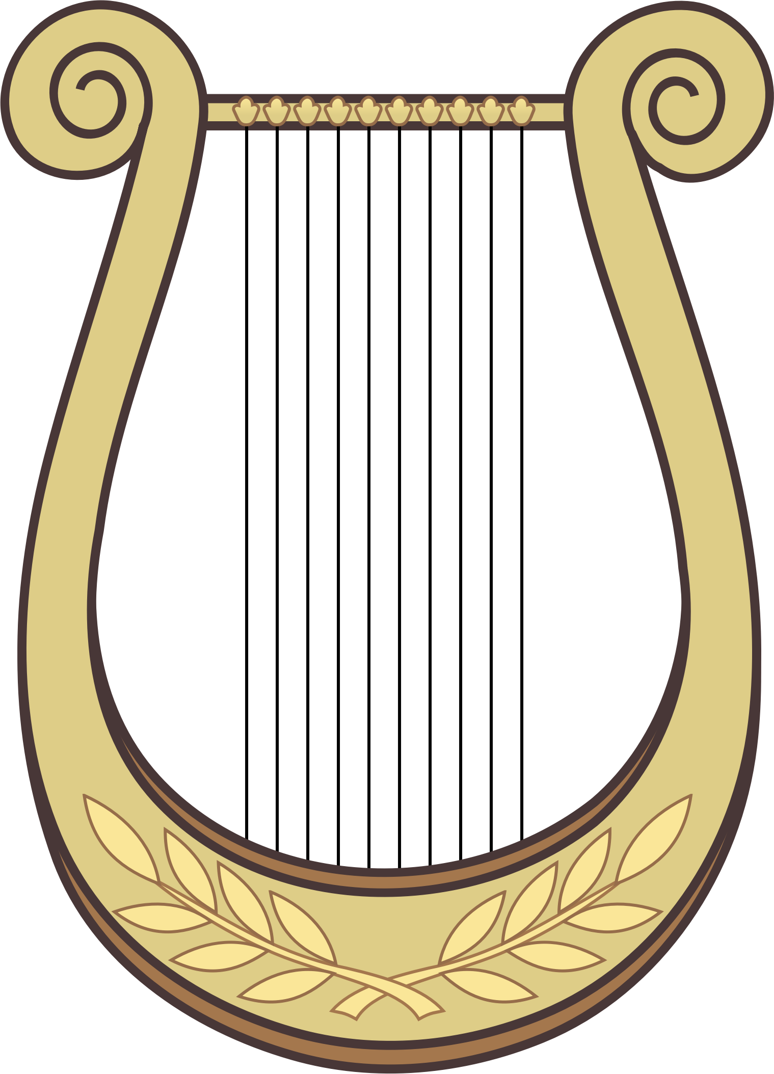 1519x2108 Harp Clipart