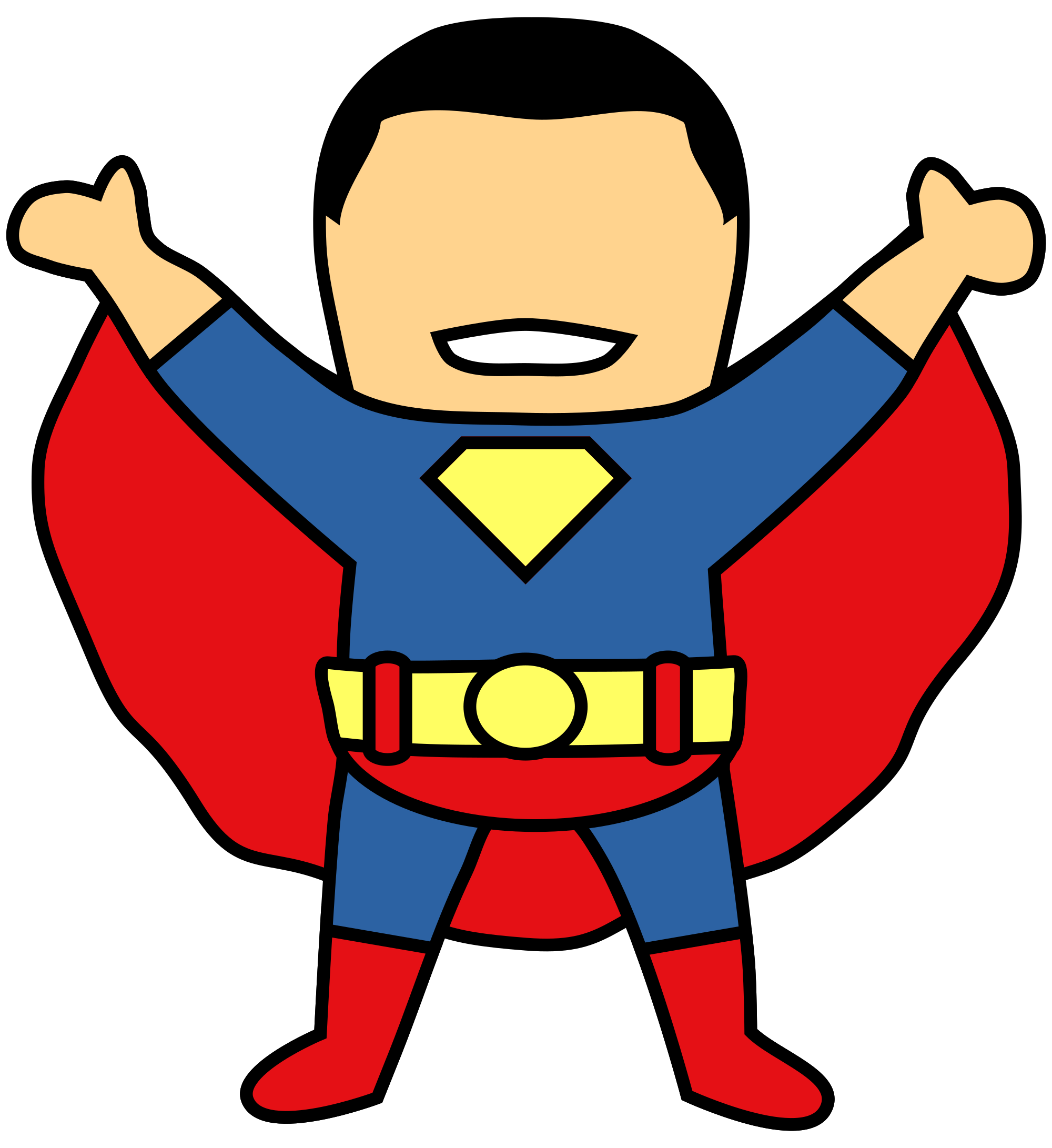2000x2182 Superman Clip Art
