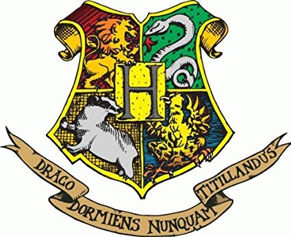 425x347 Harry Potter Hogwarts Crest Cartoon Car Bumper Sticker