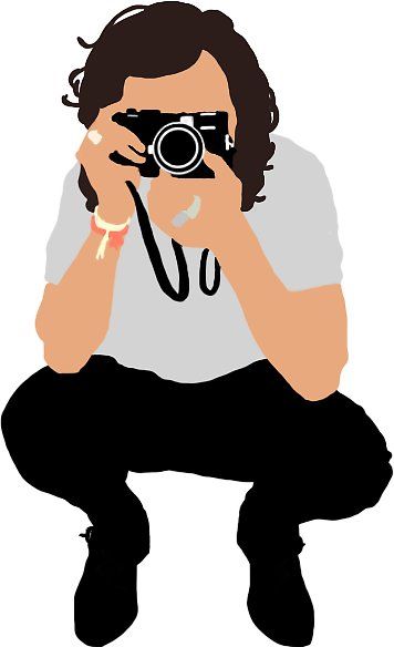 356x584 Harry Styles Vector Illustration Photograph' Pegatina By Liselotjaah