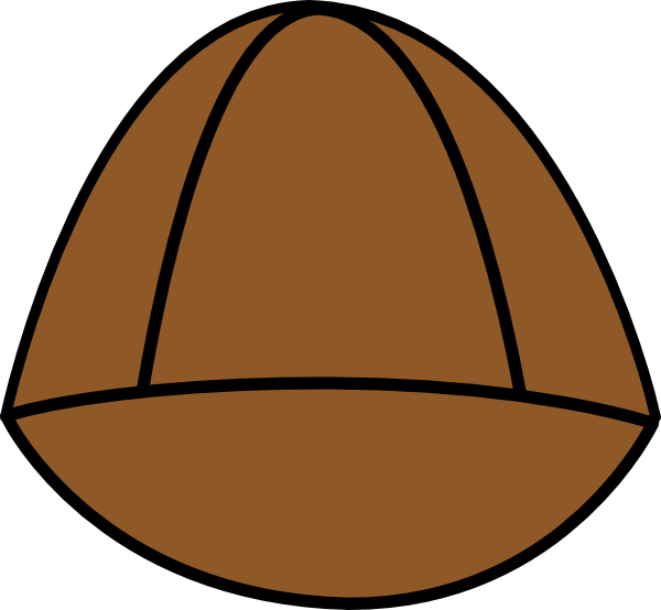 600x554 Plain Brown Hat Png, Svg Clip Art For Web