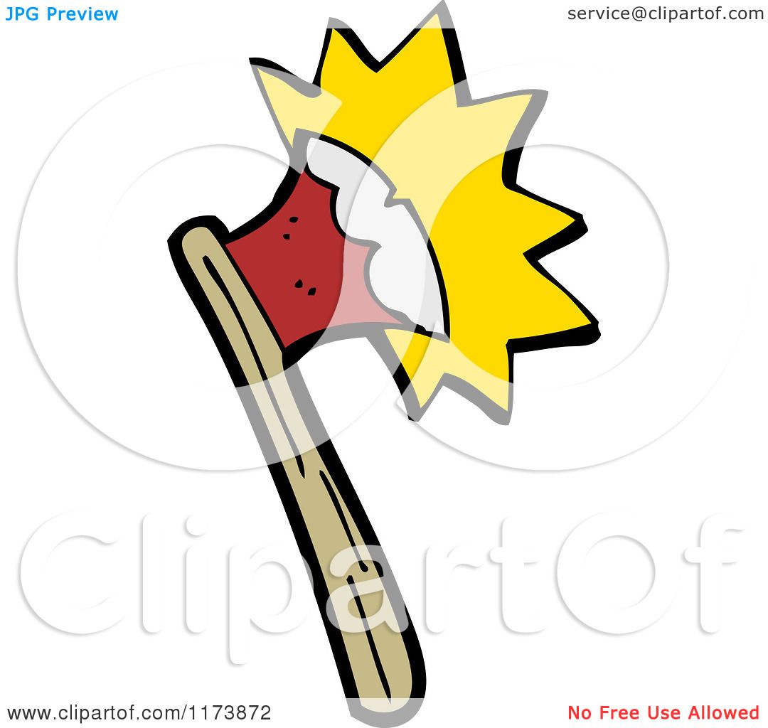 1080x1024 Cartoon Of A Hatchet Or Axe