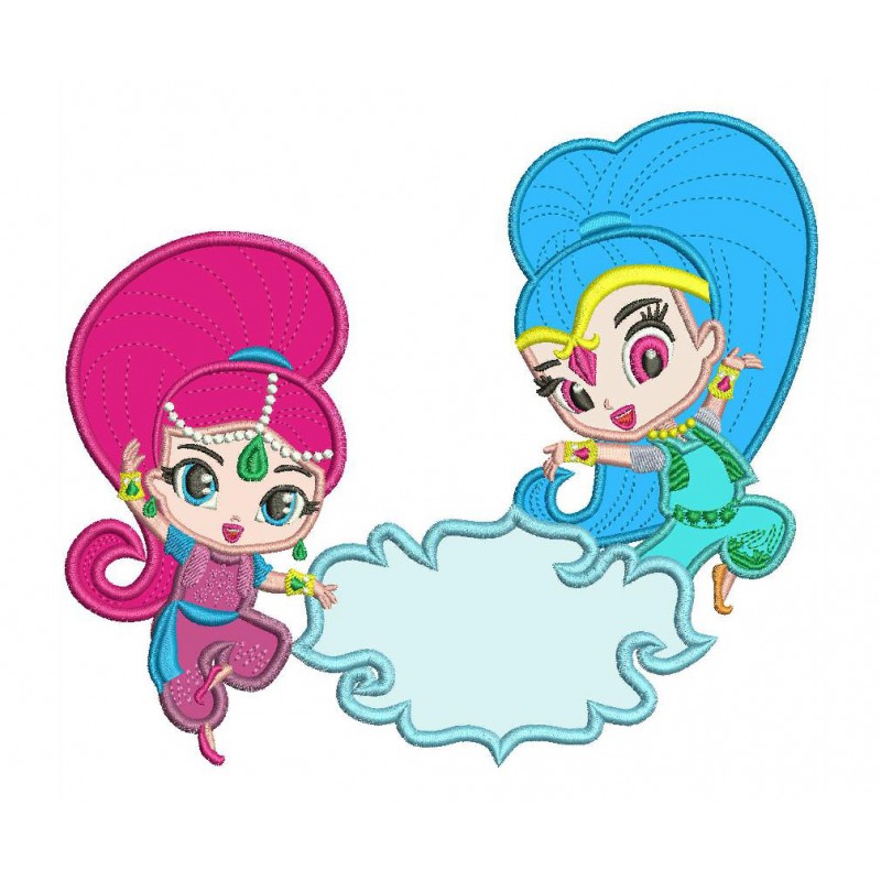 800x800 Group Characters Applique Designs