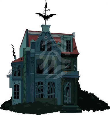 382x400 Haunted House Clip Art Free Clipart Panda