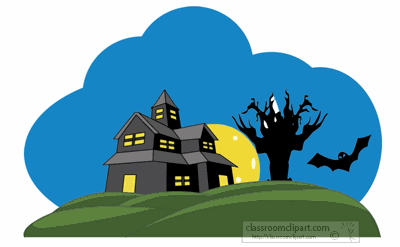 400x247 Halloween Animated Clipart Halloween Haunted House Animation