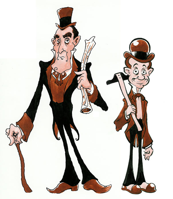 603x695 Haunted Mansion Characters By Jonbeanhastings