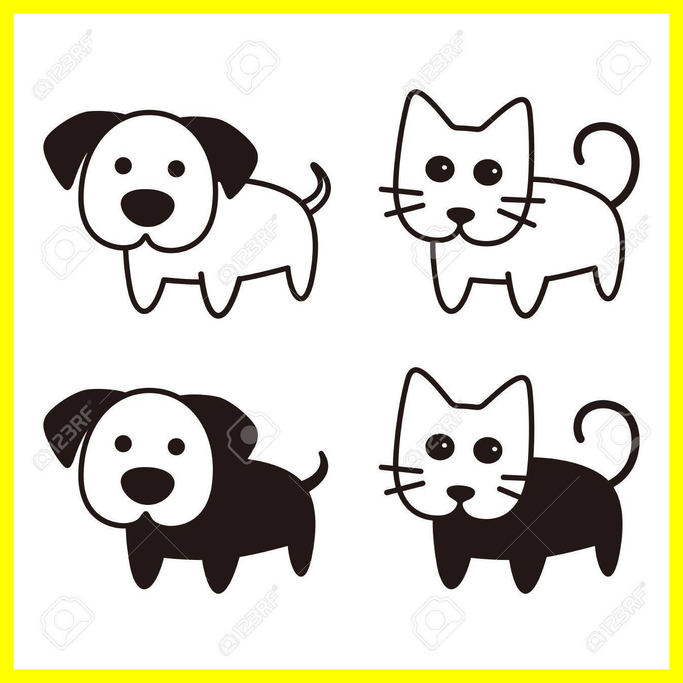 1354x1354 Awesome Clipart Of A Cute Havanese Dog Royalty Vector Illustration