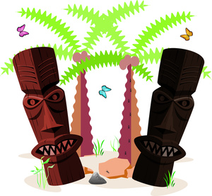 300x277 Tiki Clipart Image