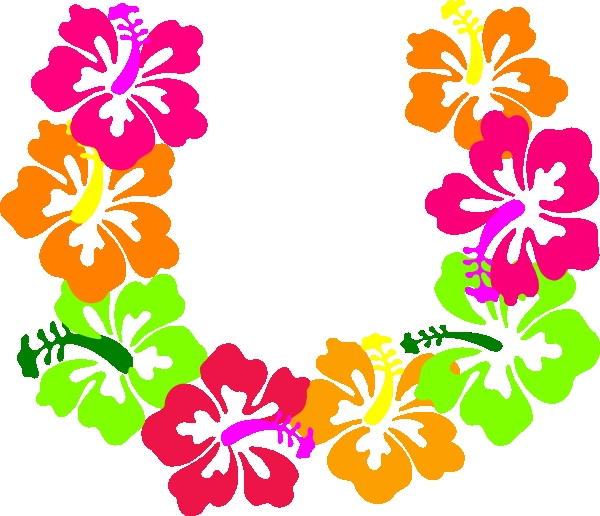 600x516 Hawaiian Flower Necklace Vector