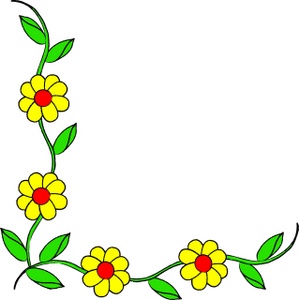 299x300 Clip Art Borders Flowers Hawaiian Flower Border Clip Art 9tpe8krte