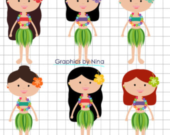 340x270 Hawaii Clipart Hawaiian Girls Clip Art Luau Party. Tiki