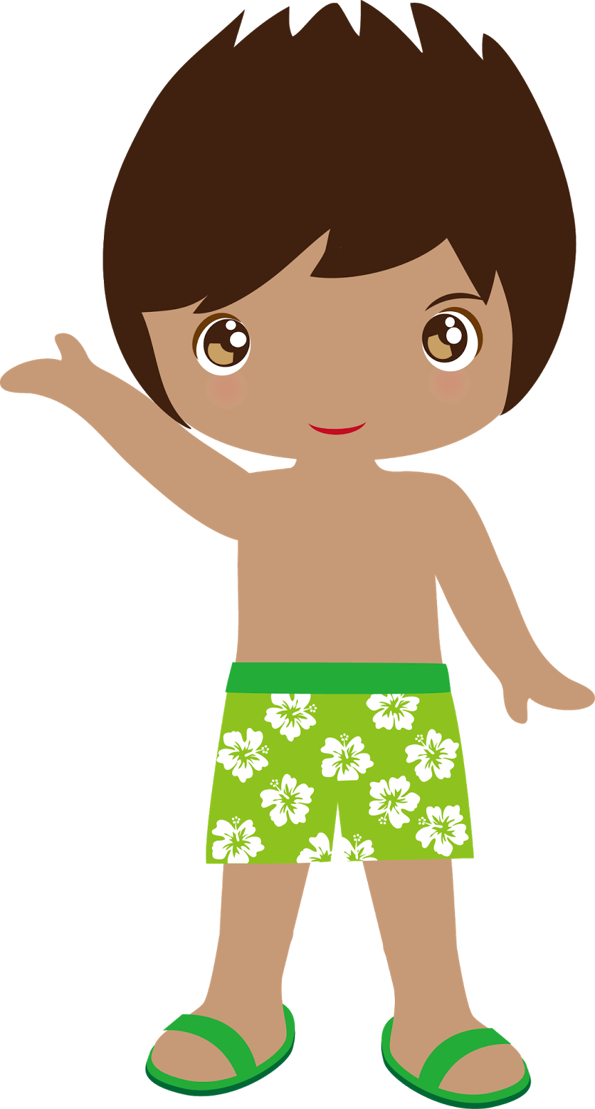 859x1600 Hawaiian Luau Child Clip Art