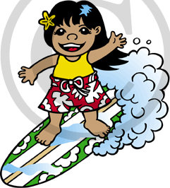 241x266 Surfer Clipart Hawaii
