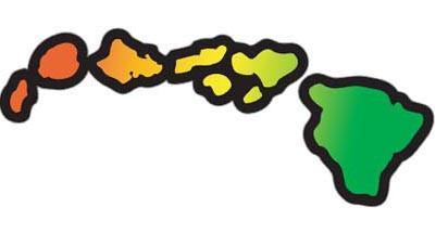 412x215 Hawaiian Islands Decals Nalu Blue Hawaiian Decals