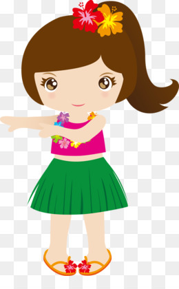 260x420 Hawaiian Penguin Aloha Clip Art