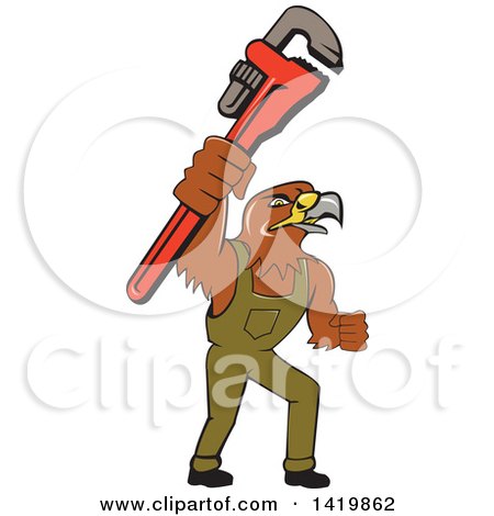450x470 Clipart Of A Mono Line Styled Hawk In A Circle